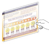 Pain Assessment Tool with Acrylic Wall Holder